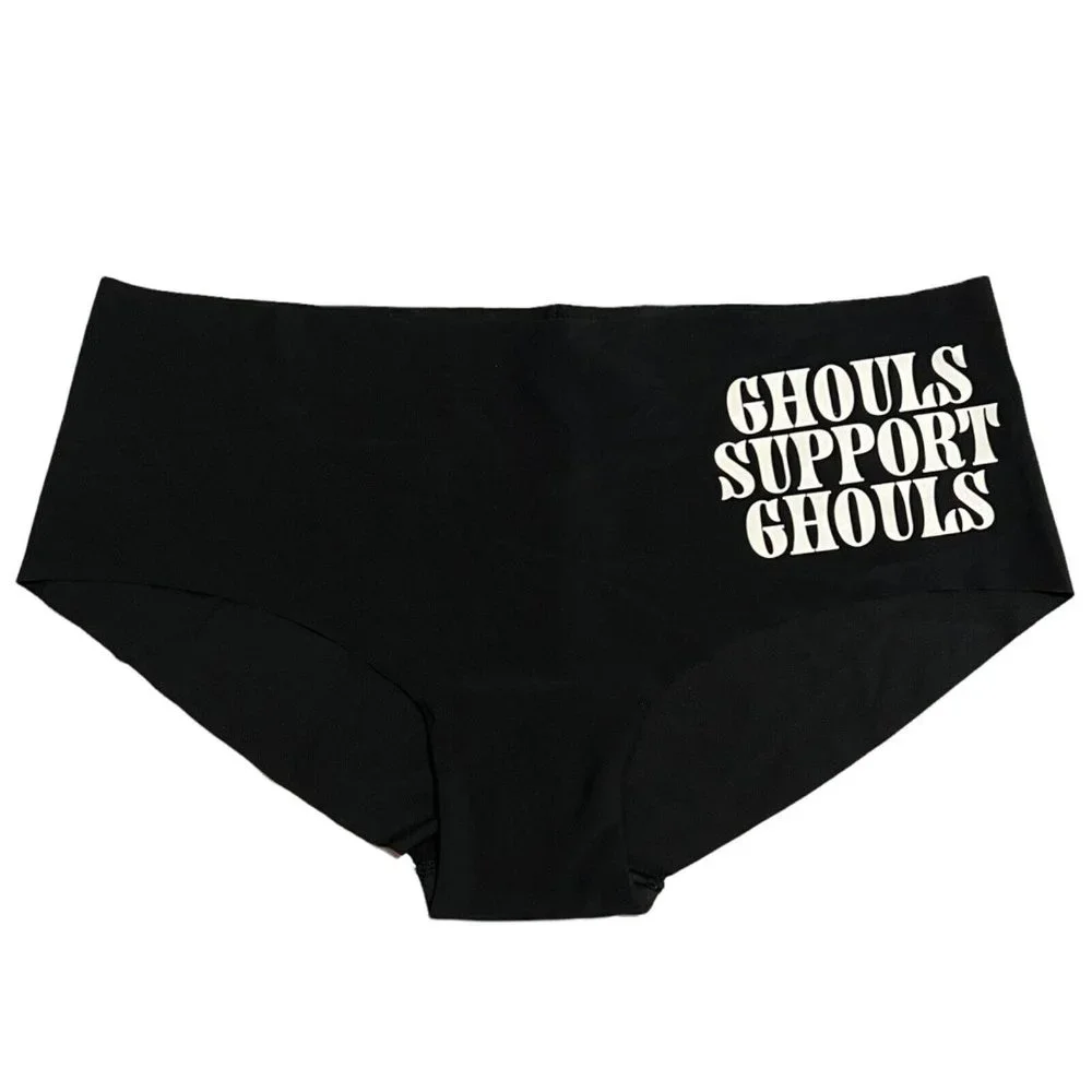 NWT VICTORIA'S SECRET PINK Hipster Pantie/Underwear Sz XL Black Ghouls - Picture 1 of 4